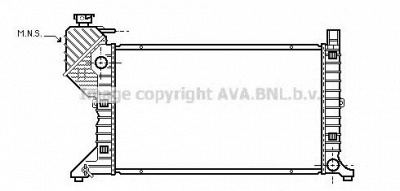 AVA QUALITY COOLING ms2183 -  Радиатор, охлаждение двигателя